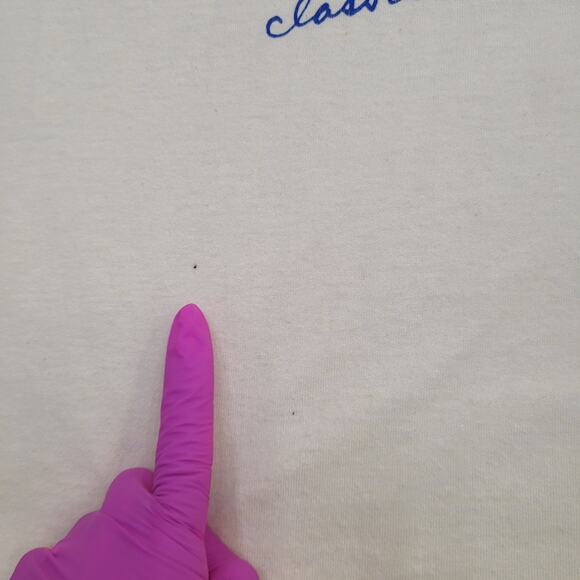 Vintage 80s New-York WNCN 104.3 FM Radio Shirt Womens S/M 18x23 Yellow - Picture 4 of 15